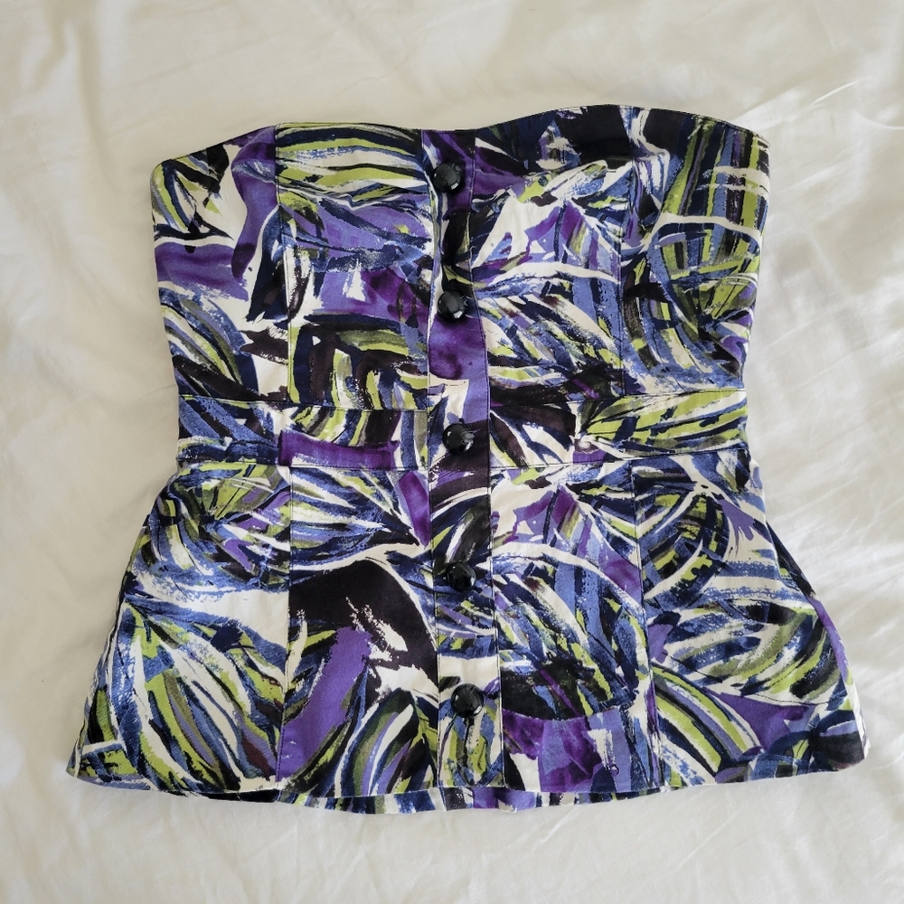 Strapless corest-like top